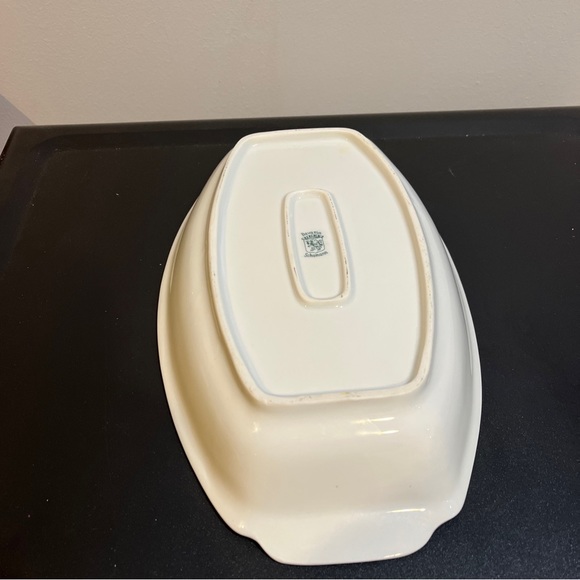 Vintage Schumann Bavaria Forget Me Not Rectangle Serving Bowl Dish Blue Flowers - Picture 6 of 7